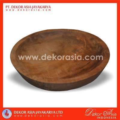 TEAK WOOD BOWLS ROUND TRAYS, Wood Bowls - Wooden Bowls